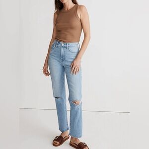 The Perfect Vintage Straight Jean in Westanna Wash*